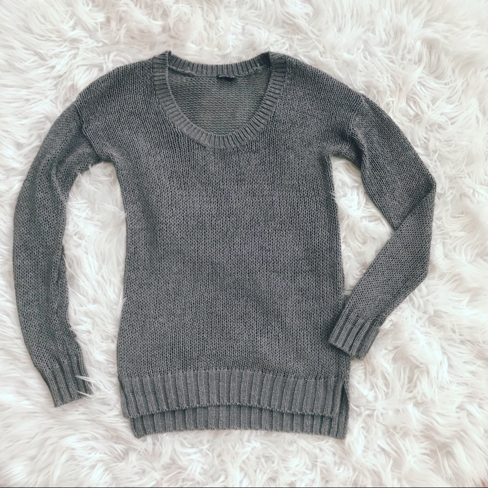 • Club Monaco • Metallic CM Andrea Sweater Gray